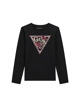 GUESS | Mädchen Langarmshirt | schwarz
